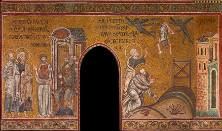 Monreale - Duomo - abside laterale destra mosaici di fine XII secolo