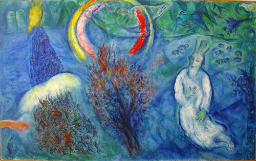 Marc Chagall, Mosè davanti al roveto ardente